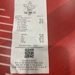 KFC - Person taking order did not pay attention to the order that was being placed.