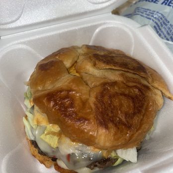 Golden Grill - Burger on a croissant - Food Trucks Near Me - McDonough, Georgia