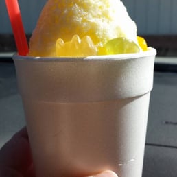 Pina colada with cream and gummy bears