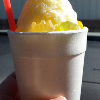 Cotton Eyed Joe's - Pina colada with cream and gummy bears - Shaved Ice Near Me - Mustang, Oklahoma