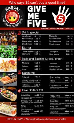 Menu photo 3 Kabuki Restaurant Downtown Knoxville, TN Menu photo 3 Kabuki Restaurant Downtown Knoxville, TN