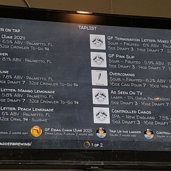 Corporate Ladder Brewing - Beer menu - Brewpubs Near Me - Palmetto, Florida