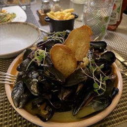 The mussels.