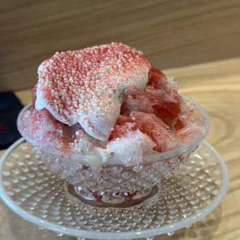 Kira - Raspberry shaved ice cream - Sushi Bars Near Me - Houston, Texas