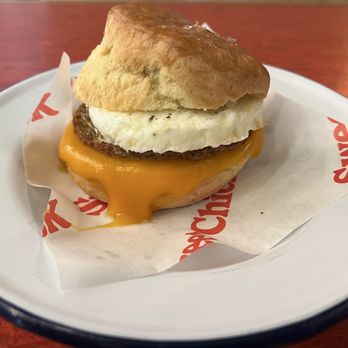 Sweet Chick - Chicken Sausage, Egg and Cheese Buttermilk Biscuit - Chicken Shop Near Me - New York, New York Sweet Chick - Chicken Sausage, Egg and Cheese Buttermilk Biscuit - Chicken Shop Near Me - New York, New York