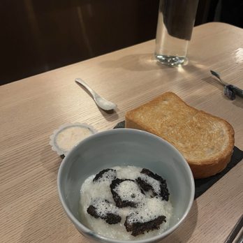 Locust - Potato bread with butter, mushroom rice - Shaved Ice Near Me - Nashville, Tennessee