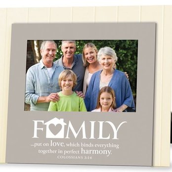 Kingdom Gift Centre - For your family photo frame can hold 4" X 6" photo with easel back wall -hanging option. Scripture verse from #Colossians3:14# 'put on love - Gift Shops Near Me - London, XGL