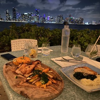 Rusty Pelican - Miami - Roasted chicken & salmon - Seafood Near Me - Key Biscayne, Florida