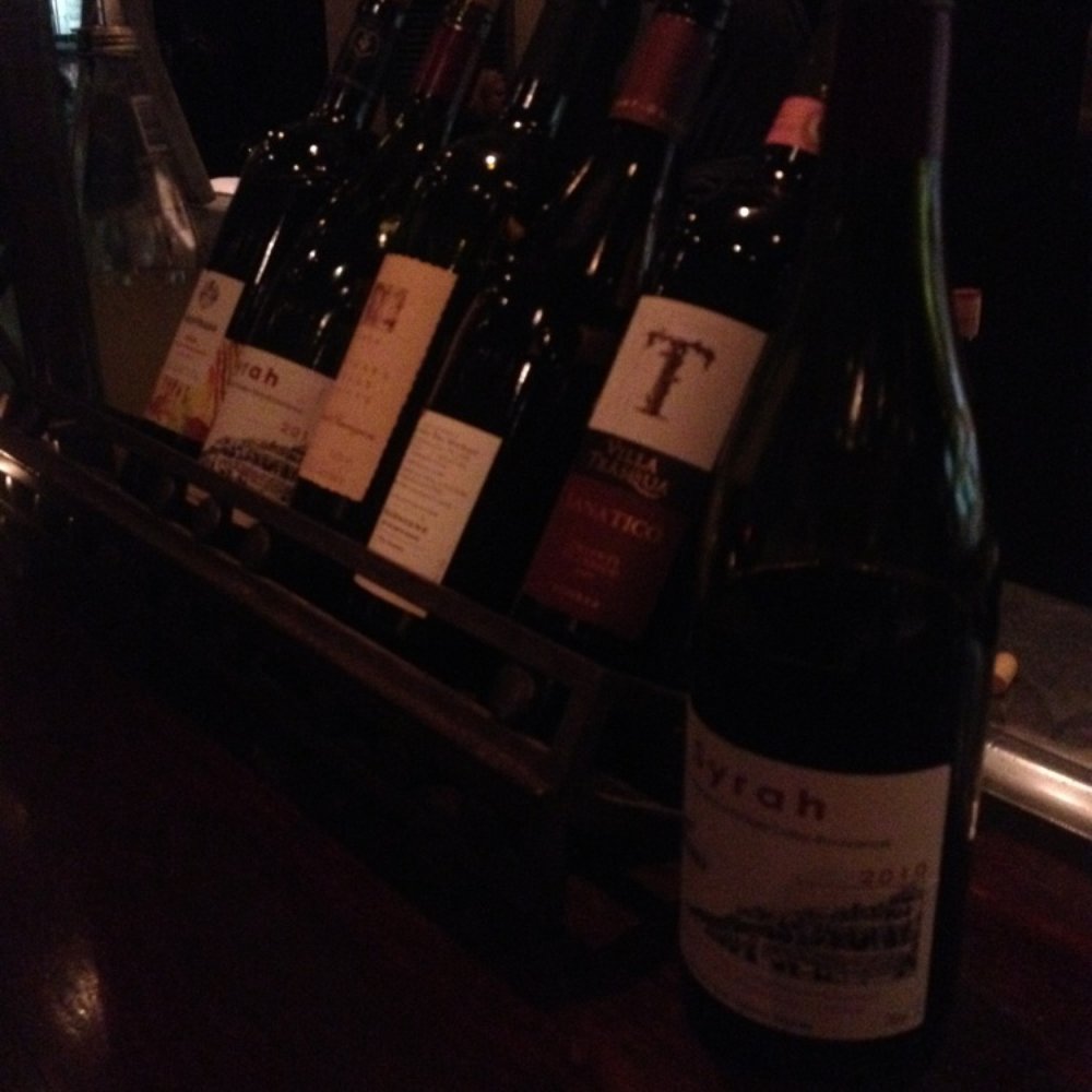 Some of the wines at Punch Lane Wine Bar Melbourne.