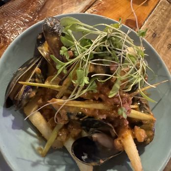 Bodega Kitchen & Cocktails - Mussels with chorizo and fries - Caribbean Near Me - Sacramento, California