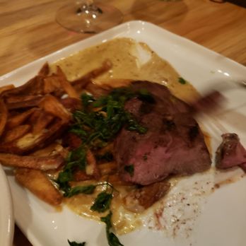 Trelio Food & Wine - Flank steak with pomme frites. Good - New American Near Me - Clovis, California