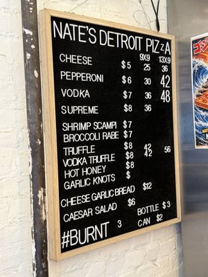 Menu photo 1 Nate's Detroit Pizza Brooklyn, NY Menu photo 1 Nate's Detroit Pizza Brooklyn, NY