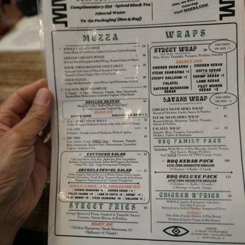 MAZRA - Menu - Mediterranean Near Me - Redwood City, California