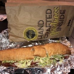 Planet Sub - SUPER HERO - Salami, Pepperoni, Spicy Capicola, Provolone, Red Onions, Lettuce, Banana Peppers, Oregano, Oil & Vinegar