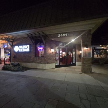 Sultan's Kebab - Entrance at night - Mediterranean Near Me - Livermore, California Sultan's Kebab - Entrance at night - Mediterranean Near Me - Livermore, California