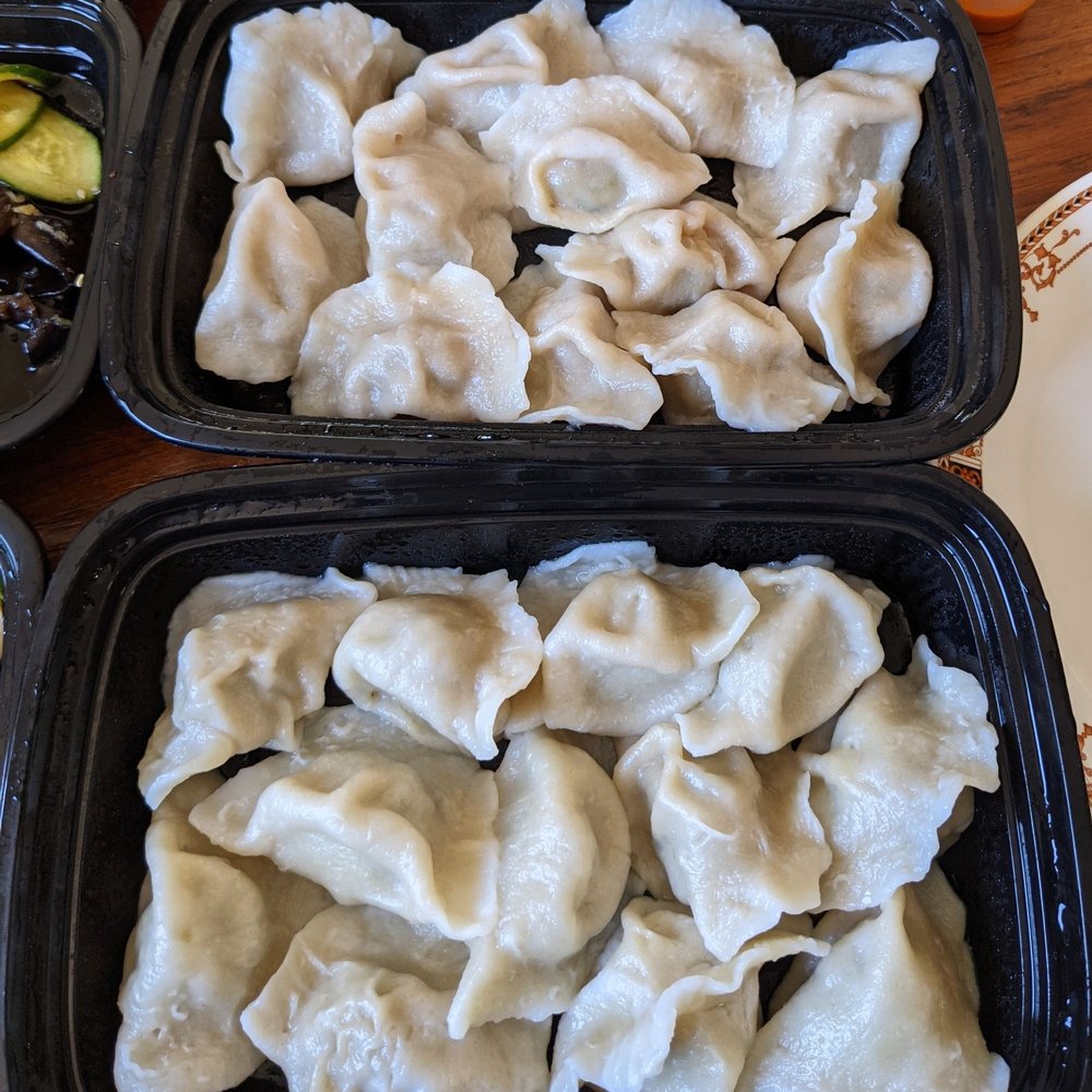 Elite Dumpling - Pork Dumplings with Chives and Lamb Dumplings with Chinese Vegetables (12 pieces each) - Seafood Near Me - Hayward, California Elite Dumpling - Pork Dumplings with Chives and Lamb Dumplings with Chinese Vegetables (12 pieces each) - Seafood Near Me - Hayward, California