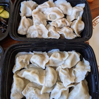 Elite Dumpling - Pork Dumplings with Chives and Lamb Dumplings with Chinese Vegetables (12 pieces each) - Seafood Near Me - Hayward, California