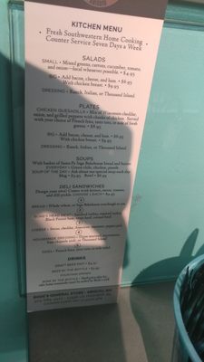 Menu photo 3 Bode's General Store Abiquiu, NM
