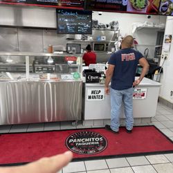 Panchitos Taqueria - You know you've made it to the top when you have your logo on the carpet runner.