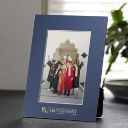 Studio Style - Blue mat board frame with gold foil university logo imprint. Available for 8x10, 5x7, or 4x6 photos.