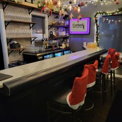 Corked Restaurant & Wine Bar - The small bar as you walk into the bar
