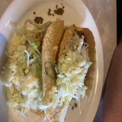 Rancho Fiesta - Two beef tacos! Nice size and loaded