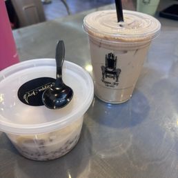 Vanilla latte and Kuppa Kuppa Krunch Cereal Vanilla latte and Kuppa Kuppa Krunch Cereal