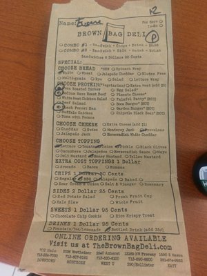 Menu photo 3 Brown Bag Deli Houston, TX