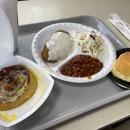 a tray of food on a table a tray of food on a table