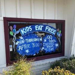 Kristy's Family - Misleading advertising.....$0.99 coffee??? But only on Monday and Tuesday upon further discussion with staff