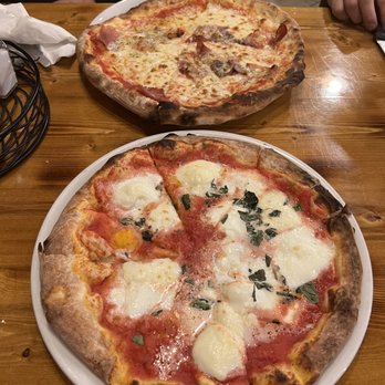 Elio Pizza On Fire - Rustica (top) and Bufalina (bottom) - Pizza Near Me - Addison, Illinois