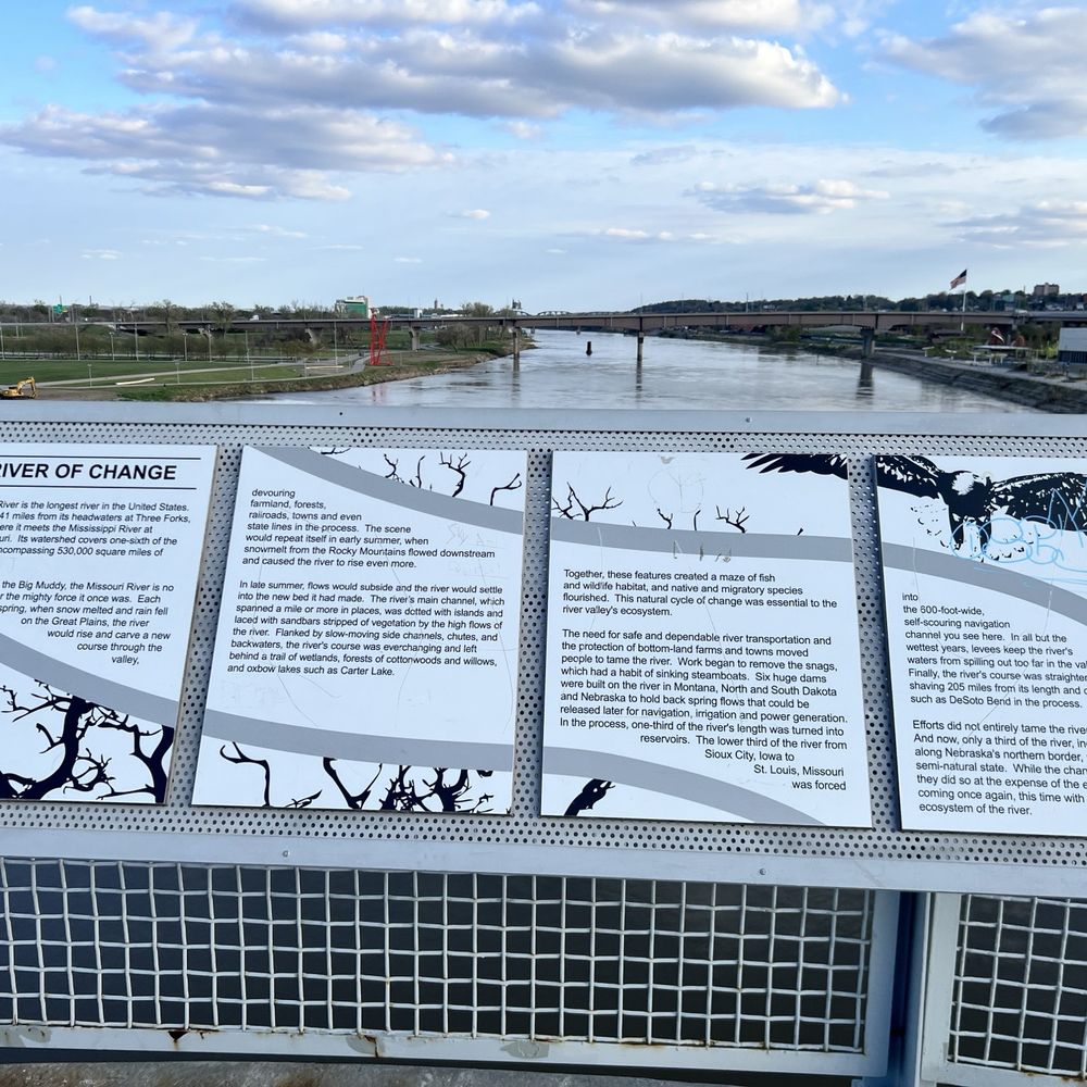 Bob Kerrey Pedestrian Bridge - Signage - Landmarks & Historical Buildings Near Me - Council Bluffs, Iowa Bob Kerrey Pedestrian Bridge - Signage - Landmarks & Historical Buildings Near Me - Council Bluffs, Iowa