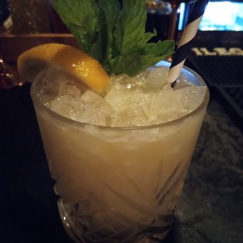 The Wicked Wolf - Another alcoholified mocktai - the Momotaro, add gin (their house gin is Ford's - also quality!) - Tea Rooms Near Me - Long Beach, California The Wicked Wolf - Another alcoholified mocktai - the Momotaro, add gin (their house gin is Ford's - also quality!) - Tea Rooms Near Me - Long Beach, California