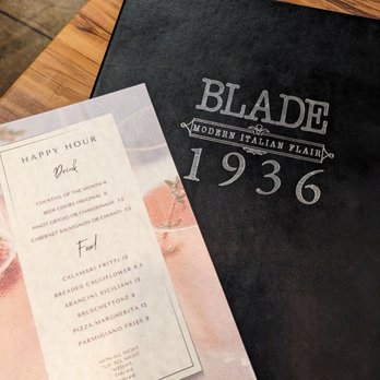 Blade 1936 - Menu and happy hour - Pizza Near Me - Oceanside, California