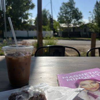 Midway Bakery - Raspberry lemon scone and iced coffee - Bakeries Near Me Midway Bakery - Raspberry lemon scone and iced coffee - Bakeries Near Me