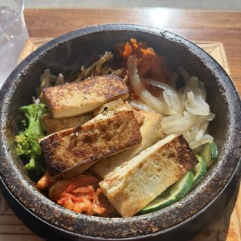 Burning Rice - Brown Rice tofu stone bowl - Korean Near Me - Frisco, Texas