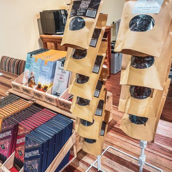 Brasstown Craft Chocolate - The dark chocolate goods front and center. - Chocolatiers & Shops Near Me - Winston-Salem, North Carolina