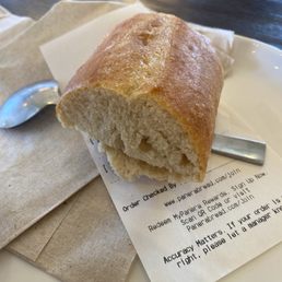 Typical portion of bread