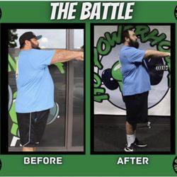 Before/after our 42 day program!