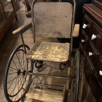 Oklahoma Frontier Drug Store Museum - Whew...how about an old wheel chair? - Museums Near Me - Guthrie, Oklahoma
