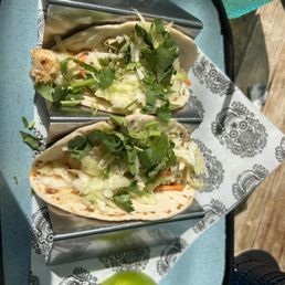 Mahi and shrimp tacos