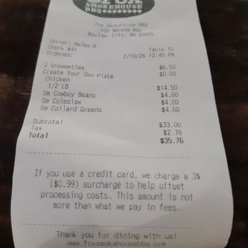 Fox Smokehouse BBQ - Barbeque Near Me - Boulder City, Nevada