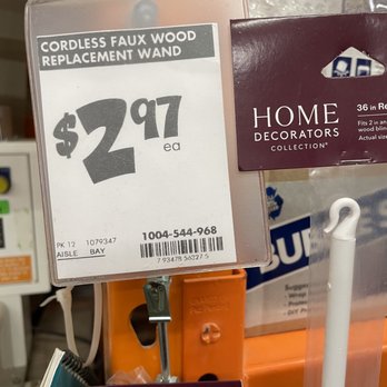 The Home Depot - Didn't know you could get a replacement "wand" for curtain pulls.  It's great to get the part you need. - Nurseries & Gardening Near Me - White Lake, Michigan
