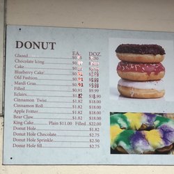 Donut Palace - Doughnut menu