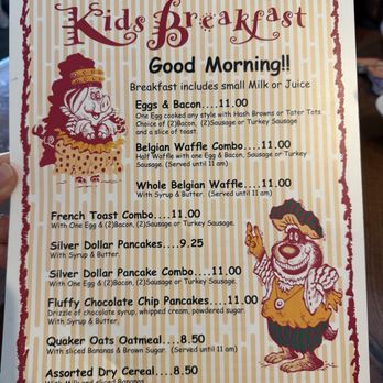 Shakers - Kids breakfast menu 9/2026 - Diners Near Me - South Pasadena, California Shakers - Kids breakfast menu 9/2026 - Diners Near Me - South Pasadena, California