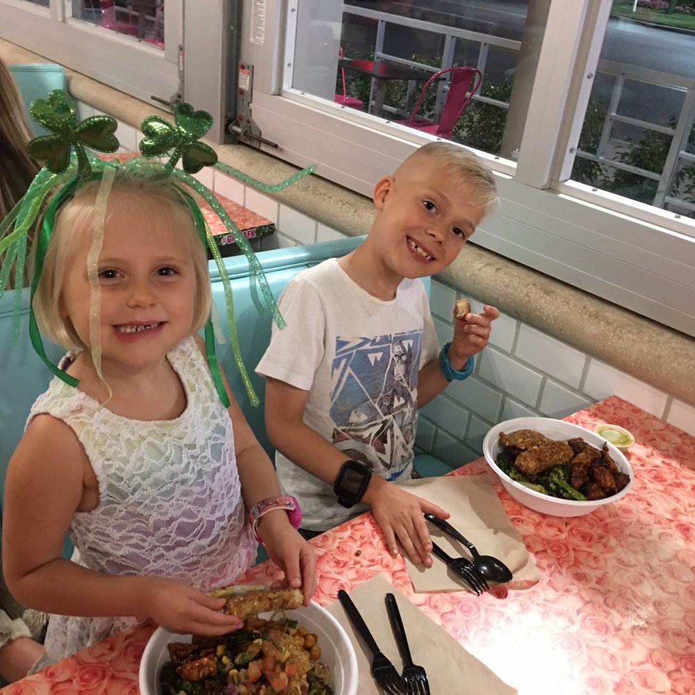 Fresh Kitchen - Happy kids enjoying their bowls ! - New American Near Me - Sarasota, Florida Fresh Kitchen - Happy kids enjoying their bowls ! - New American Near Me - Sarasota, Florida