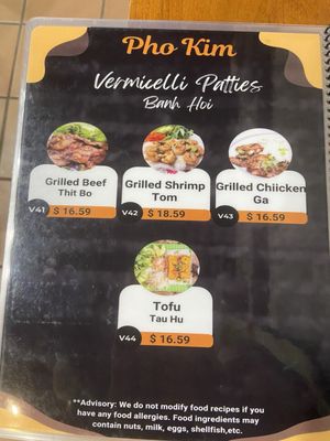 Menu photo 6 Pho Kim Santa Fe, NM