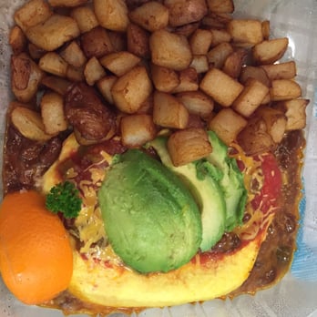 Burger City - Spanish Omelette... (Egg, Avocado, Red Beans, Tomato and grated Cheese with choice of Hashbrowns or Country potatoes) - Burgers Near Me - Vacaville, California Burger City - Spanish Omelette... (Egg, Avocado, Red Beans, Tomato and grated Cheese with choice of Hashbrowns or Country potatoes) - Burgers Near Me - Vacaville, California