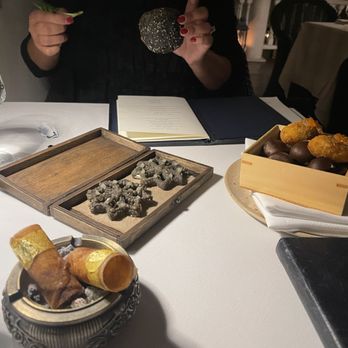 Zero Restaurant + Bar - Cigar shaped sweets - New American Near Me - Charleston, South Carolina Zero Restaurant + Bar - Cigar shaped sweets - New American Near Me - Charleston, South Carolina