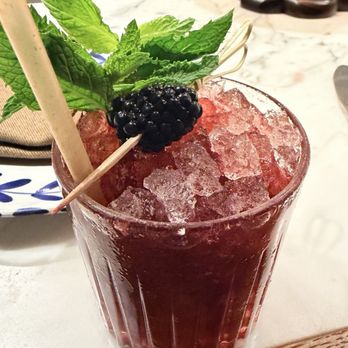 Dalia - Mint blackberry bourbon smash - Tapas/Small Plates Near Me - Boston, Massachusetts Dalia - Mint blackberry bourbon smash - Tapas/Small Plates Near Me - Boston, Massachusetts
